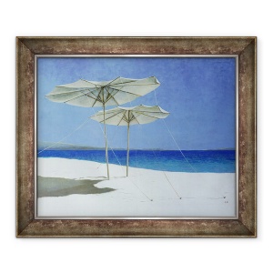 Tablou inramat - Lincoln Seligman - Umbrele, Grecia, 70 x 85 cm