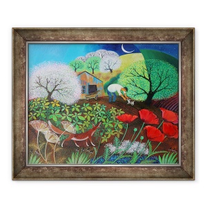 Tablou inramat - Lisa Graa Jensen - E timpul sa mergem in 2017, 70 x 85 cm
