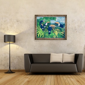 Tablou inramat - Lisa Graa Jensen - Toucan Talk, 60 x 80 cm - Img 2