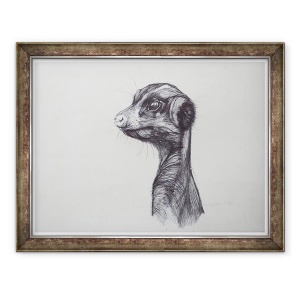 Tablou inramat - Lou Gibbs - Meerkat,2016, 70 x 90 cm