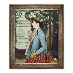Tablou inramat - Louis Anquetin - O femeie eleganta la Élysée Montmartre Élégante à lÉlysée Montmartre, 50 x 60 cm