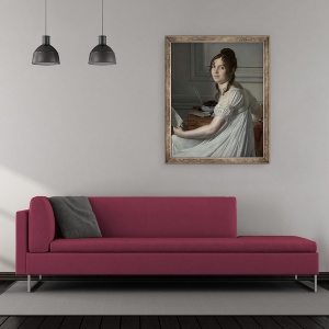 Tablou inramat - Louis Hersent - Sophie Crouzet, 50 x 60 cm - Img 2