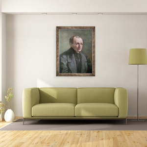 Tablou inramat - Louis Jules Etex - Auguste Comte 1798-1857, 60 x 80 cm - Img 2