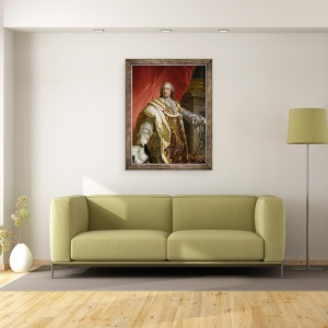Tablou inramat - Louis Michel van Loo - Louis XV 1710-74, 60 x 80 cm - Img 2