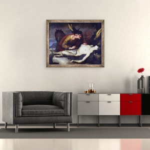 Tablou inramat - Luca Giordano - The Good Samaritan, 50 x 60 cm - Img 2