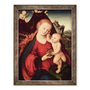 Tablou inramat - Lucas Cranach the Elder - Madonna si Copilul II, 70 x 90 cm