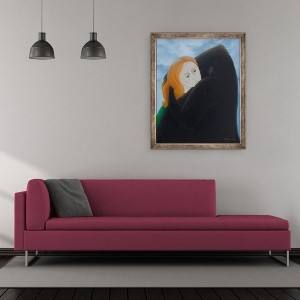 Tablou inramat - Magdolna Ban - imbratiseaza, 50 x 60 cm - Img 2