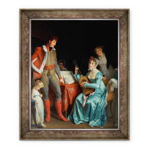 Tablou inramat - Marguerite Gerard - La Ducesa Abrantes et le General Junot, 50 x 60 cm