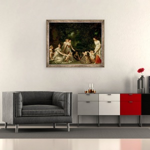 Tablou inramat - Marguerite Gerard - Primii pasi, 50 x 60 cm - Img 2