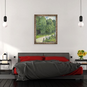 Tablou inramat - Marie Clementine Valadon - Drumul in padure, 70 x 90 cm - Img 3