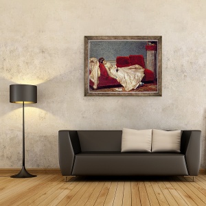 Tablou inramat - Marie Francois Firmin-Girard - Dupa minge, 60 x 80 cm - Img 2