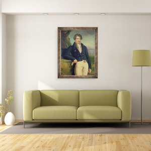 Tablou inramat - Marie Nicolas Ponce-Camus - Portretul Zoologului si Paleontologului francez, 60 x 80 cm - Img 2