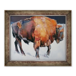 Tablou inramat - Mark Adlington - Bizonul European, 50 x 60 cm