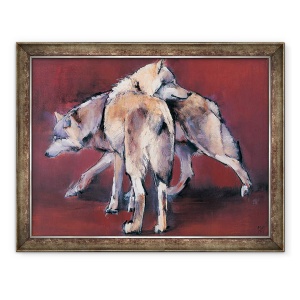 Tablou inramat - Mark Adlington - Compozitia Lupului, 60 x 80 cm