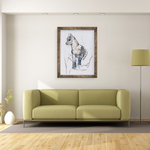Tablou inramat - Mark Adlington - Copil Ibex, 60 x 80 cm - Img 2