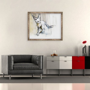 Tablou inramat - Mark Adlington - Fox de nisip, 50 x 60 cm - Img 2