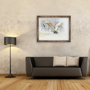Tablou inramat - Mark Adlington - Gazele III, 60 x 80 cm - Img 2