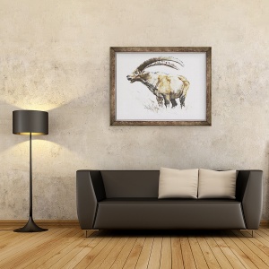 Tablou inramat - Mark Adlington - Ibex, 60 x 80 cm - Img 2