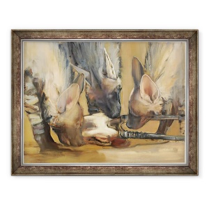 Tablou inramat - Mark Adlington - Pachet Attack Tineri Hyaene Dungi, 60 x 80 cm