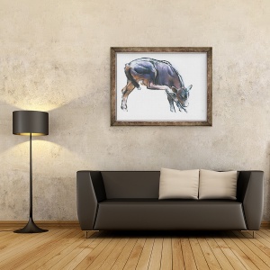 Tablou inramat - Mark Adlington - Scarpinarea vitelului, 60 x 80 cm - Img 2