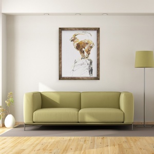 Tablou inramat - Mark Adlington - Stambecco dOro, 60 x 80 cm - Img 2