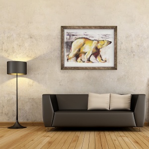 Tablou inramat - Mark Adlington - Ursul polar, 60 x 80 cm - Img 2