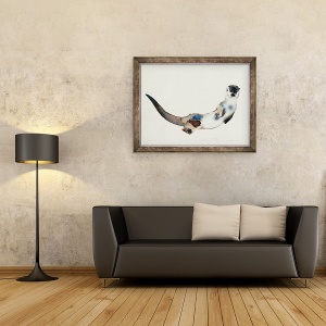 Tablou inramat - Mark Adlington - Vidra curioasa, 60 x 80 cm - Img 2