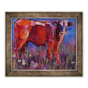 Tablou inramat - Mark Adlington - Vitel rosu, Cazalla de la Sierra, 70 x 85 cm