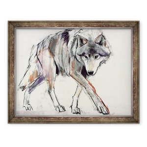 Tablou inramat - Mark Adlington - Wolf, 60 x 80 cm