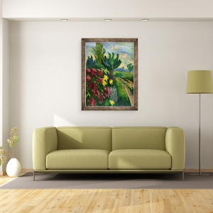 Tablou inramat - Marta Martonfi-Benke - De-a lungul drumului, 60 x 80 cm - Img 2