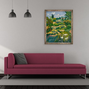 Tablou inramat - Marta Martonfi-Benke - in scenele copilariei mele, 50 x 60 cm - Img 2