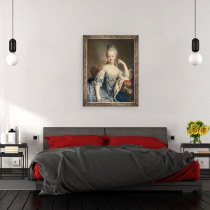 Tablou inramat - Martin II Mytens - Arhiducesa Marie Antoinette Habsburg-Lotharingen 1755-93 1767-68, 70 x 90 cm - Img 3
