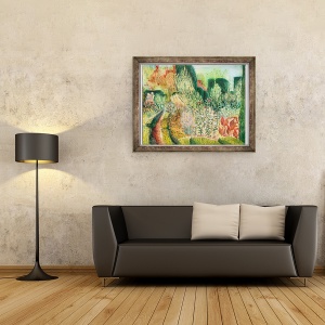 Tablou inramat - Mary Kuper - Mare Dixter, Topiary si cai, 70 x 90 cm - Img 2