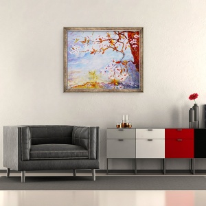 Tablou inramat - Mary Smith - infloreste pe malul apei, 50 x 60 cm - Img 2