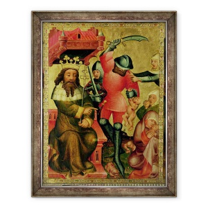 Tablou inramat - Master Bertram of Minden - Masacrul Inocentilor, detaliu de la Altarul Grabow, 60 x 80 cm