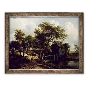 Tablou inramat - Meindert Hobbema - Moara de apa, 70 x 90 cm