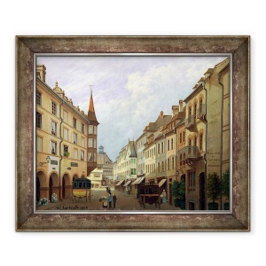 Tablou decorativ înrămat Arcadele Grand Rue Colmar