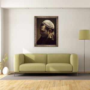 Tablou inramat - Michelangelo Merisi da Caravaggio - Cina de la Emmaus, detaliu VII, 60 x 80 cm - Img 2