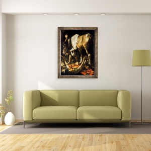 Tablou inramat - Michelangelo Merisi da Caravaggio - Conversia Sfantului Pavel, 70 x 90 cm - Img 2