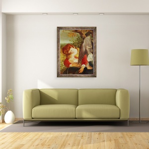 Tablou inramat - Michelangelo Merisi da Caravaggio - Odihneste-te in zborul spre Egipt, 60 x 80 cm - Img 2