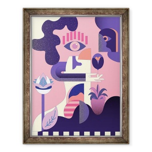 Tablou inramat - Nancy Kouta - Trezirea, 2018, 70 x 90 cm