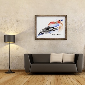 Tablou inramat - Nancy Moniz Charalambous - Chaffinch colorat, 2011, 70 x 90 cm - Img 2