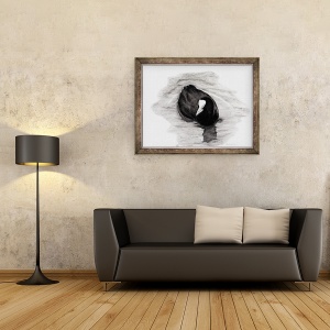 Tablou inramat - Nancy Moniz Charalambous - Coot din Londra, 70 x 90 cm - Img 2
