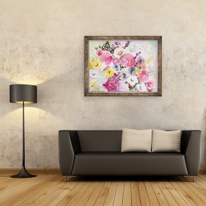 Tablou inramat - Neela Pushparaj - Fara titlu, 70 x 90 cm - Img 2