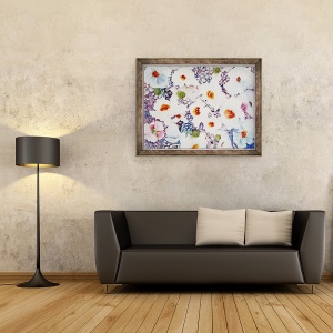 Tablou inramat - Neela Pushparaj - maci albi, 70 x 90 cm - Img 2