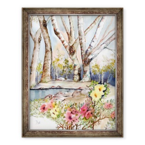 Tablou inramat - Neela Pushparaj - Wild Rose iaz, 70 x 90 cm