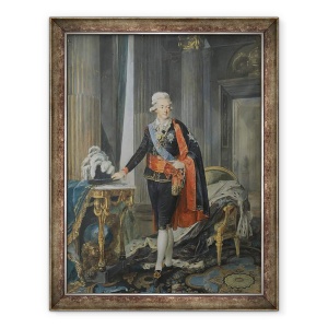 Tablou inramat - Niclas II Lafrensen - Regele Gustav al III-lea al Suediei 1746-92 1792, 70 x 90 cm