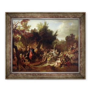 Tablou inramat - Nicolas de Largilliere - Intrarea lui Hristos in Ierusalim, 50 x 60 cm
