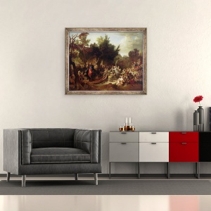 Tablou inramat - Nicolas de Largilliere - Intrarea lui Hristos in Ierusalim, 50 x 60 cm - Img 2