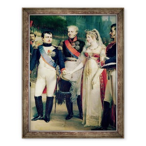 Tablou inramat - Nicolas Louis Francois Gosse - Napoleon Bonaparte si reginei Louisa a Prusiei, detaliu II, 60 x 80 cm